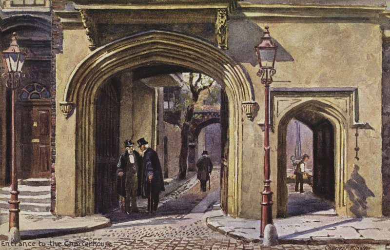 Entrance to the Charterhouse  by Charles Edwin Flower