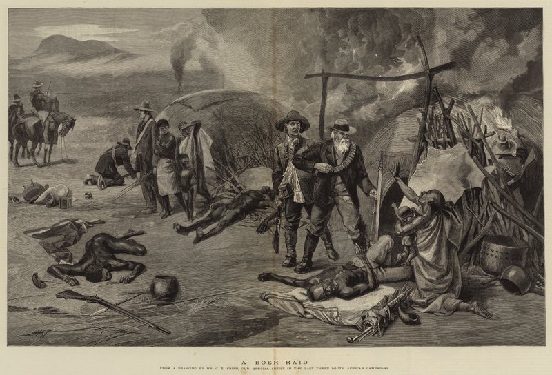 Bir Boer Baskını by Charles Edwin Fripp