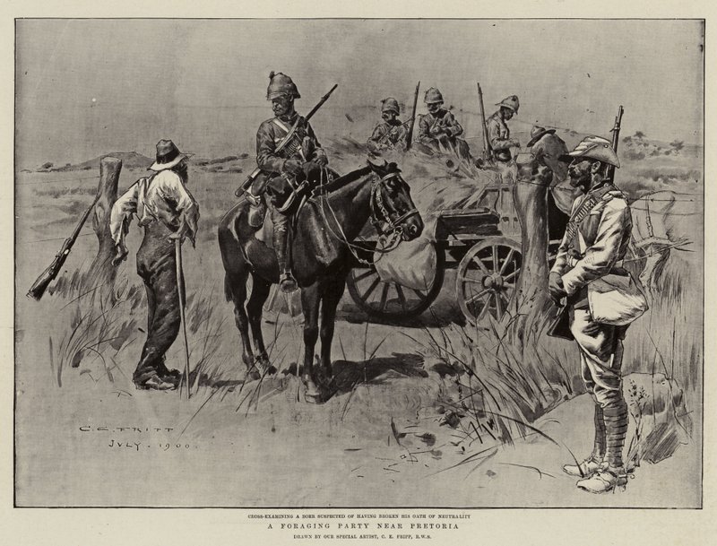 Pretoria yakınlarında bir Toplayıcı Parti by Charles Edwin Fripp