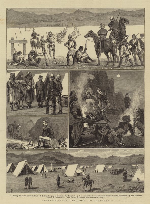 Afganistan, Candahar Yolunda by Charles Edwin Fripp