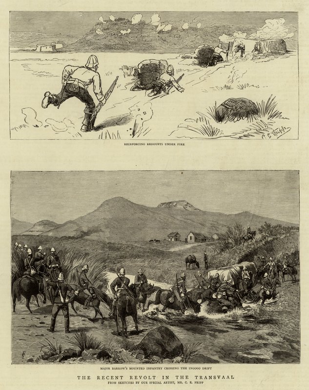 ಟ್ರಾನ್ಸ್ವಾಲ್ ಟರ್ಕ್ನಲ್ಲಿ ಇತ್ತೀಚಿನ ದಂಗೆ by Charles Edwin Fripp