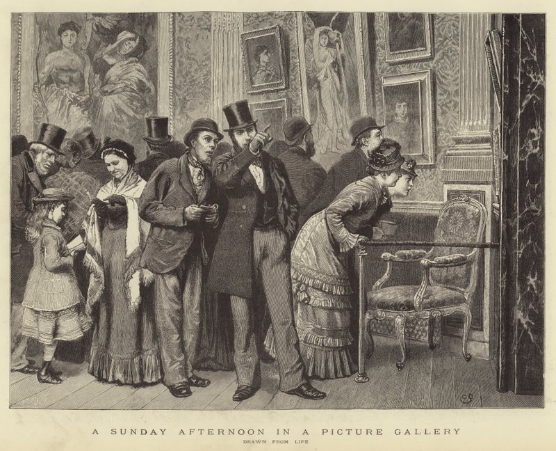 Resim Galerisinde Bir Pazar Öğleden Sonrası by Charles Green