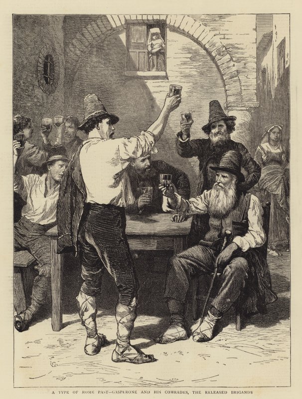 Bir Roma Geçmişi Türü, Gasperone ve Yoldaşları, Serbest Bırakılan Eşkıyalar by Charles Green