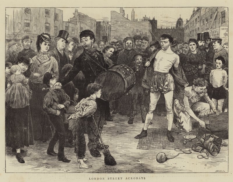 Londra Sokak Akrobatları by Charles Green