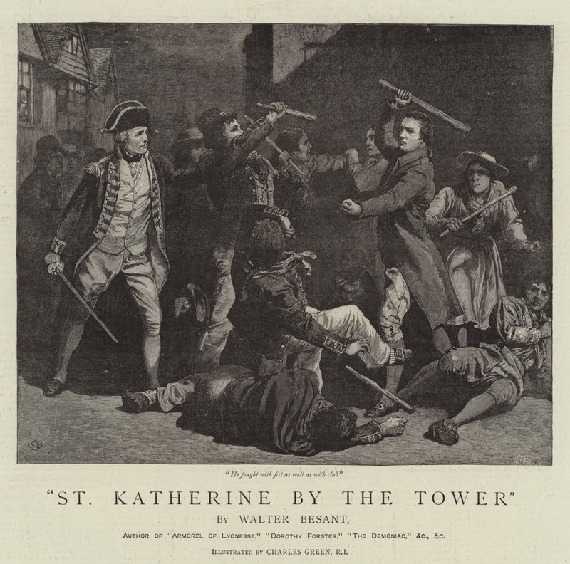 Kulenin yanında Aziz Katherine by Charles Green