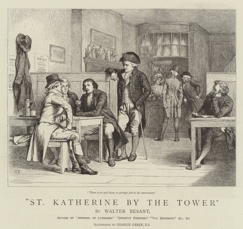 Kulenin yanında Aziz Katherine by Charles Green