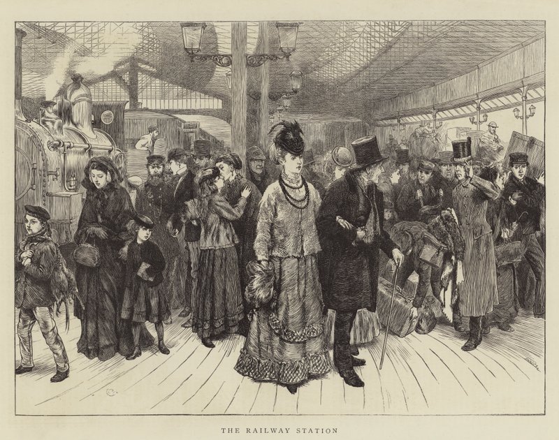 Tren istasyonu by Charles Green