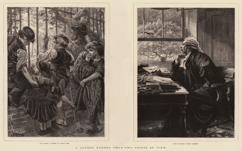 İki Açıdan Bir Londra Bahçesi by Charles J. Staniland