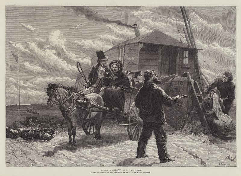 Barkis Willin, Sulu Boya Ressamlar Enstitüsü Sergisinde by Charles J. Staniland
