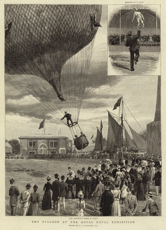 Kraliyet Donanma Sergisinde Balon by Charles J. Staniland