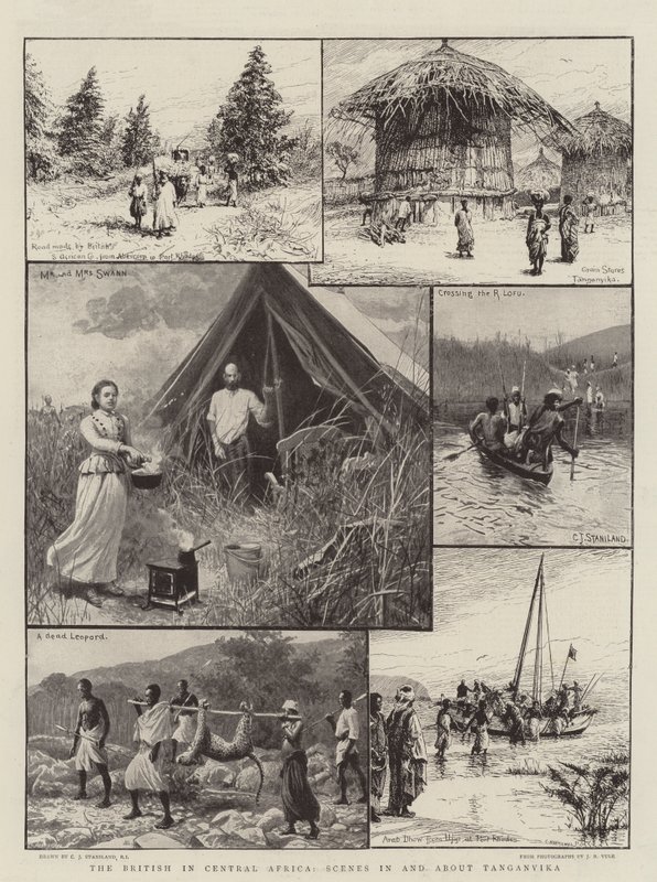Orta Afrika'daki İngilizler, Tanganika'daki ve Tanganika'daki Sahneler by Charles J. Staniland
