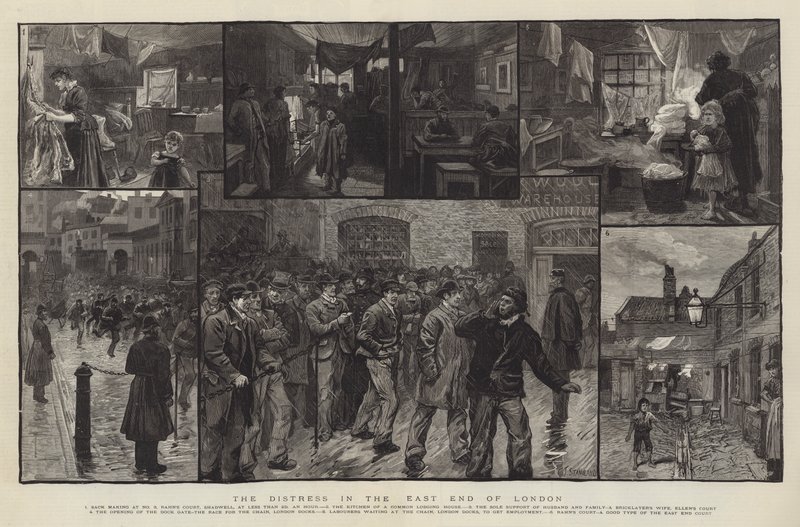 Londra'nın Doğu Yakasındaki Sıkıntı by Charles J. Staniland