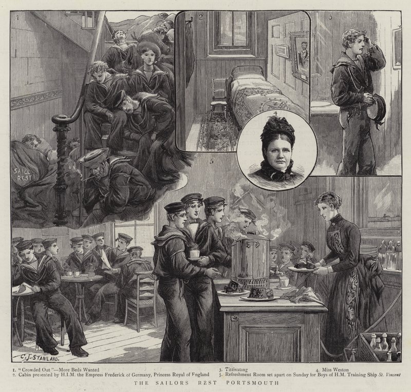 Denizciler Dinlenme Portsmouth by Charles J. Staniland