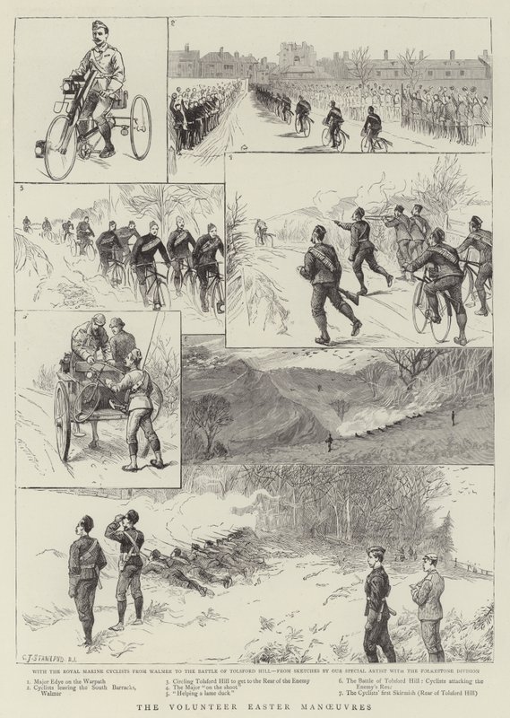 The Volunteer Easter Manoeuvres  by Charles J. Staniland