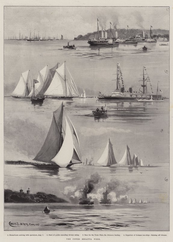 Cowes Regatta Haftası by Charles John de Lacy