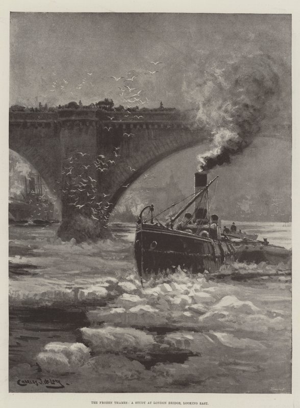 Donmuş Thames, Londra Köprüsü