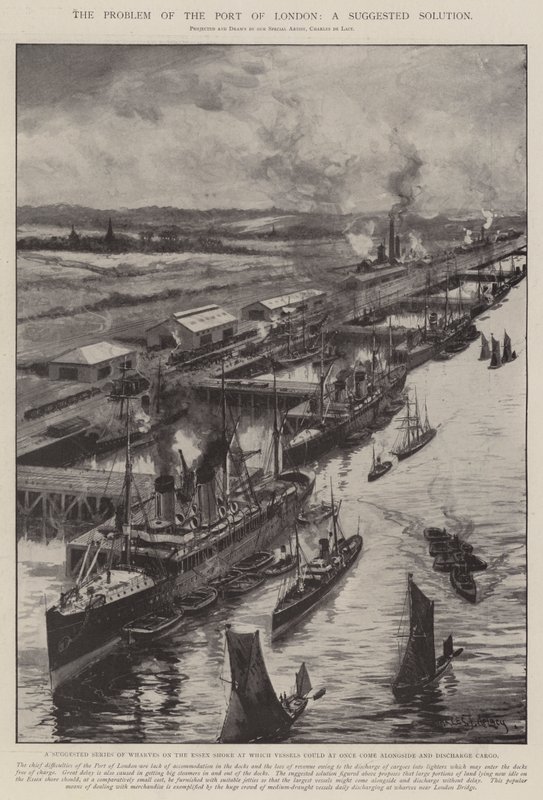 Londra Limanı Sorunu, Önerilen Bir Çözüm by Charles John de Lacy