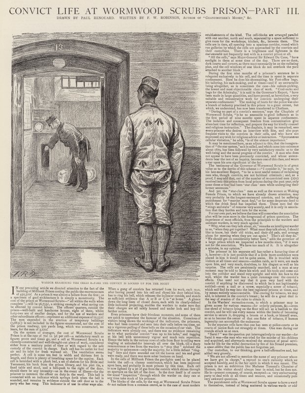 Wormwood Scrubs Hapishanesinde Hükümlü Yaşamı by Charles Paul Renouard