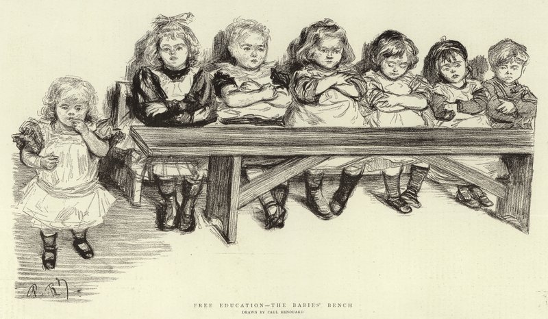 Ücretsiz Eğitim, Bebek Tezgahı by Charles Paul Renouard