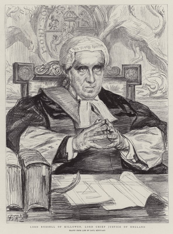 Killowen Lord Russell, İngiltere Lord Başyargıç by Charles Paul Renouard