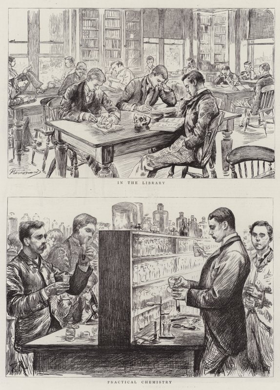 Tıp Öğrencileri İş Başında by Charles Paul Renouard