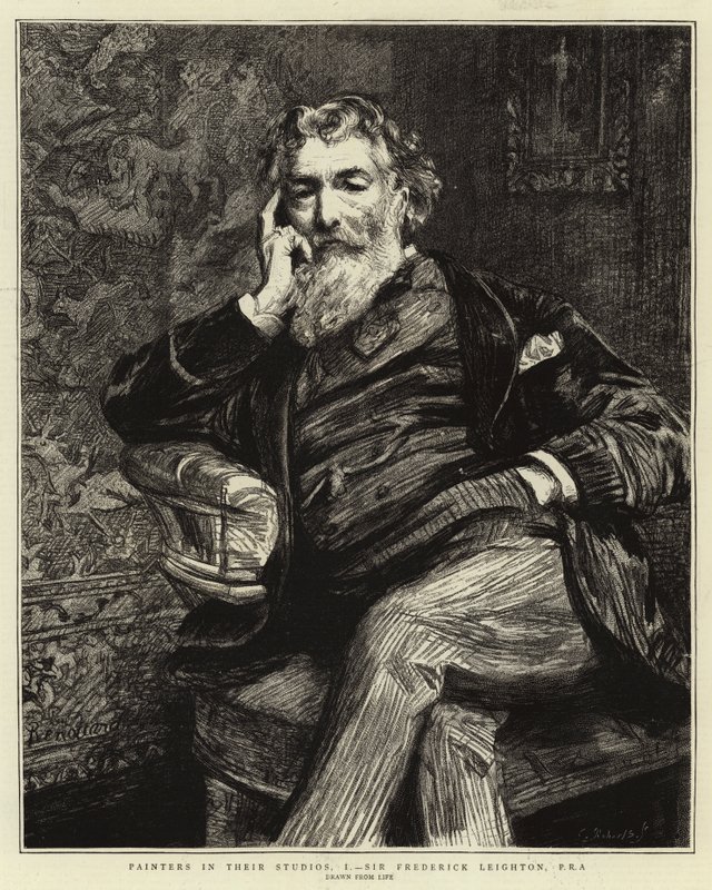 Stüdyolarındaki Ressamlar, ben, Sir Frederick Leighton, PRA by Charles Paul Renouard