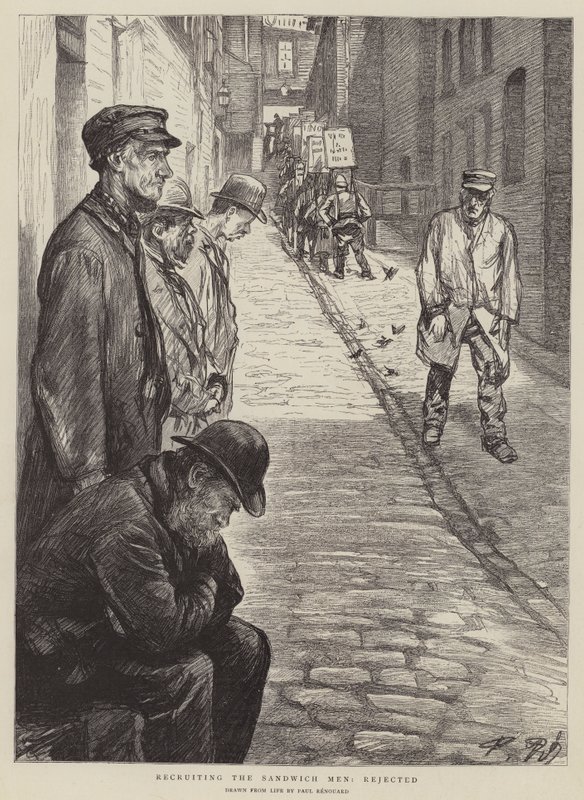 Sandviç Adamların İşe Alınması, Reddedildi by Charles Paul Renouard