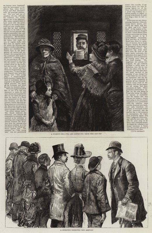 Londra Polis Mahkemelerinde Skeçler by Charles Paul Renouard