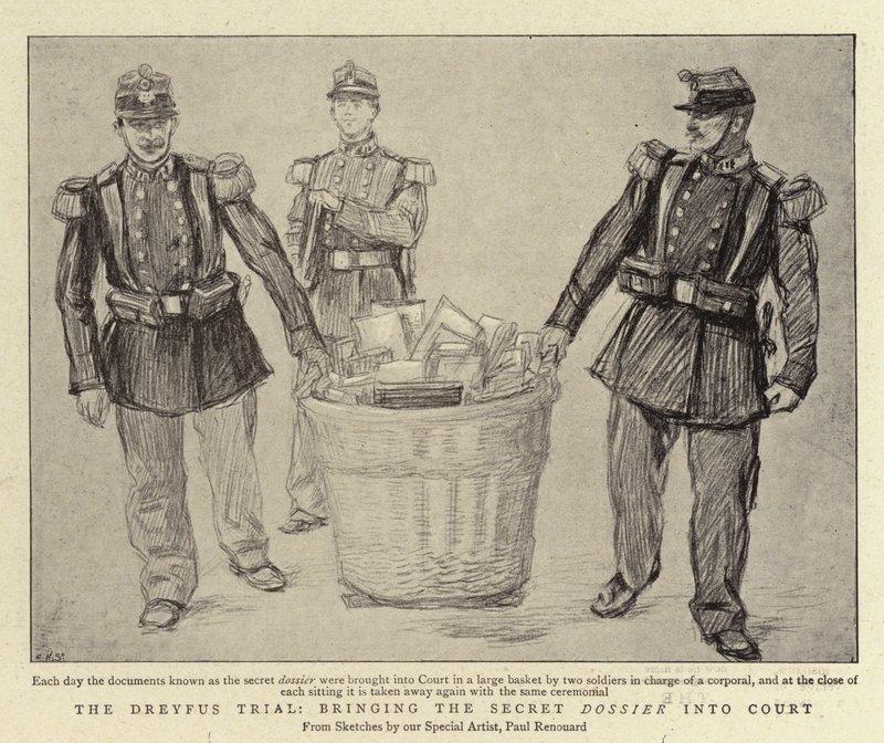 Gizli Dosyayı Mahkemeye Getiren Dreyfus Davası by Charles Paul Renouard