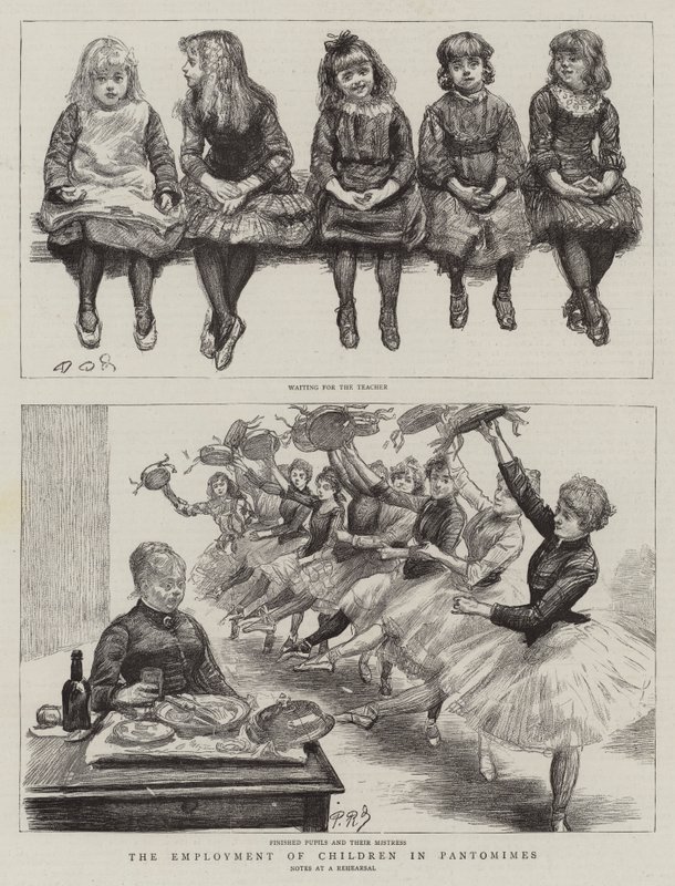 Pandomimlerde Çocuk İstihdamı by Charles Paul Renouard