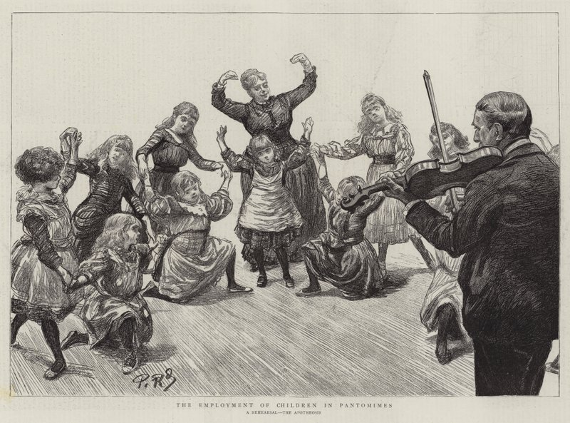 ಪಾಂಟೊಮೈಮ್ಸ್ ಟರ್ಕ್‌ನಲ್ಲಿ ಮಕ್ಕಳ ಉದ್ಯೋಗ by Charles Paul Renouard
