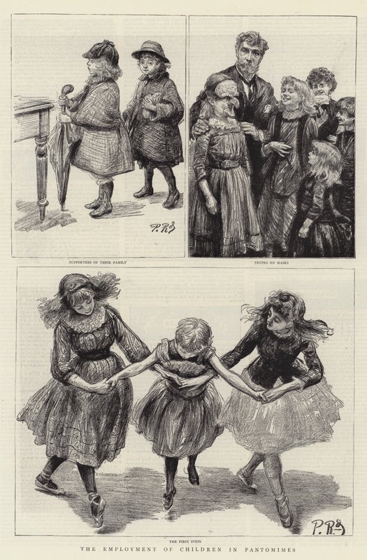 Pandomimlerde Çocuk İstihdamı by Charles Paul Renouard