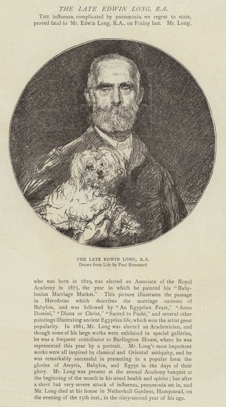 Geç Edwin Long, RA by Charles Paul Renouard