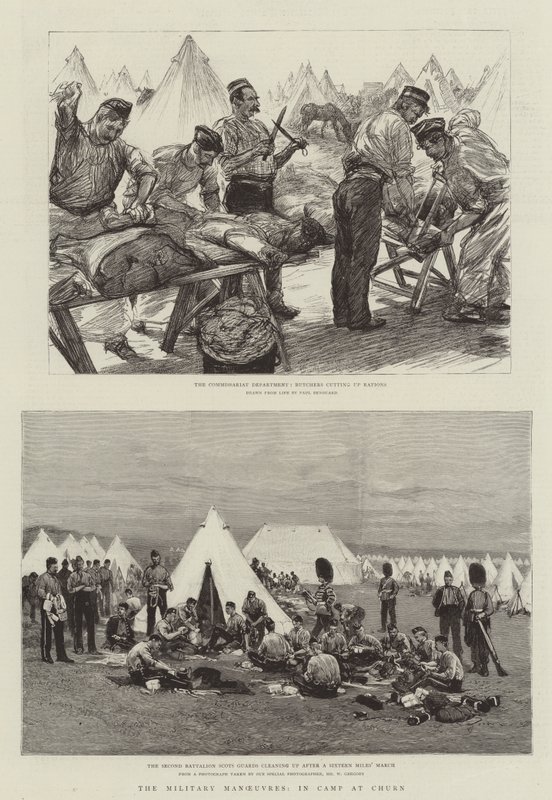 Churn Kampında Askeri Manevralar by Charles Paul Renouard