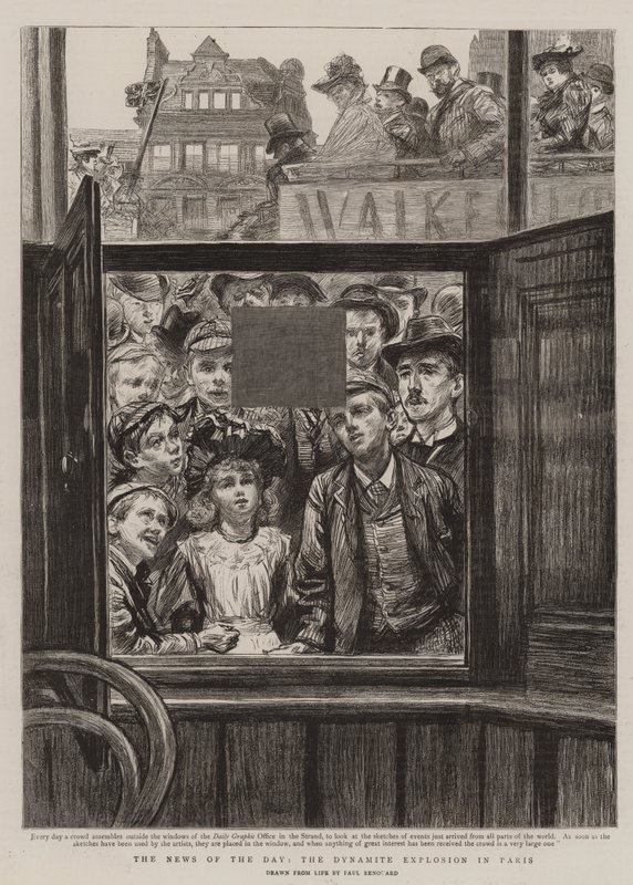 Günün Haberi, Paris'te Dinamit Patlaması by Charles Paul Renouard