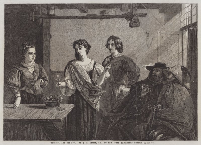 Florizel ve Pee Dita by Charles Robert Leslie