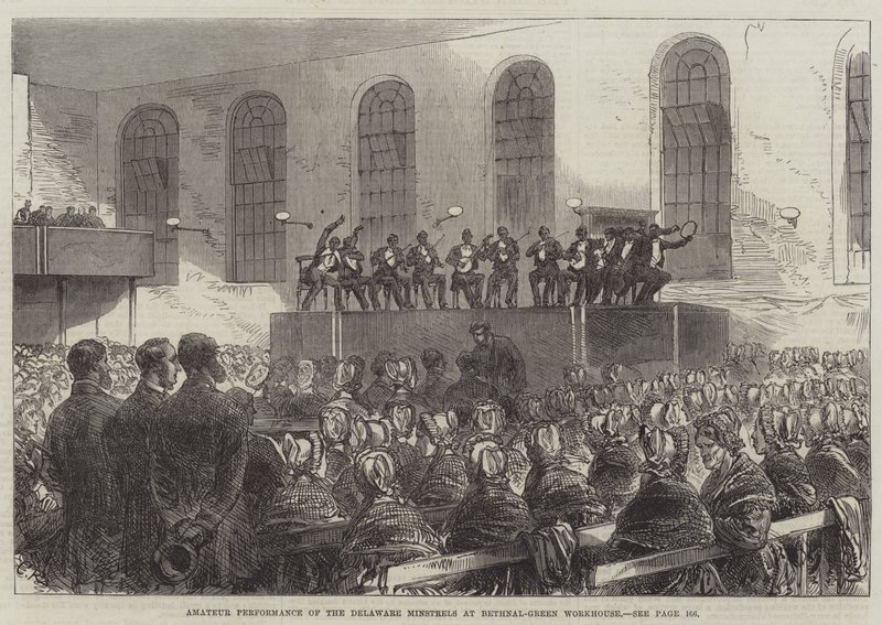 Bethnal-Green Yetimhanesinde Delaware Âşıklarının Amatör Performansı by Sir John Charles Robinson
