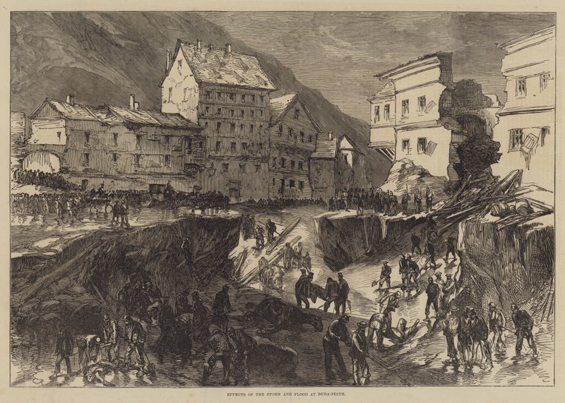 Buda-Peşte Fırtına ve Sel Etkileri by Sir John Charles Robinson