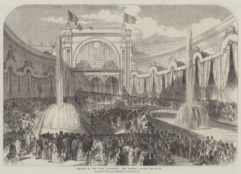 Paris Sergisi, Central Garden'ın Açılışı by Sir John Charles Robinson