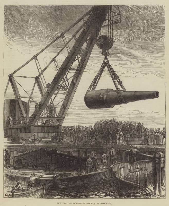 Seksen Bir Tonluk Silahı Woolwich'e Göndermek by Sir John Charles Robinson