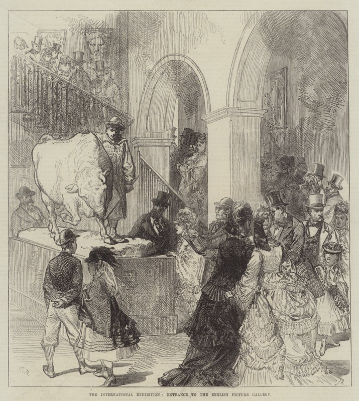 Uluslararası Sergi, İngiliz Resim Galerisi Girişi by Sir John Charles Robinson