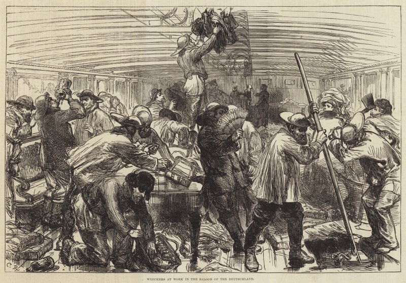 Yıkıcılar Deutschland Salonunda İş Başında by Sir John Charles Robinson