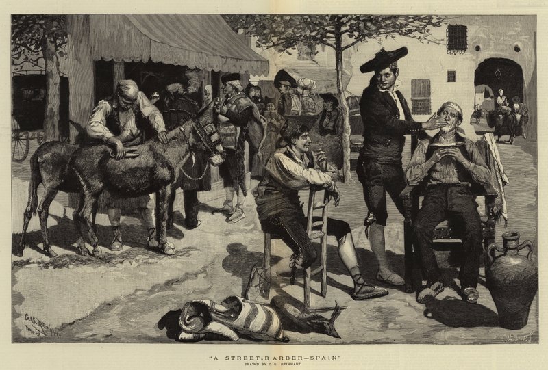 Sokak Berberi, İspanya by Charles Stanley Reinhart