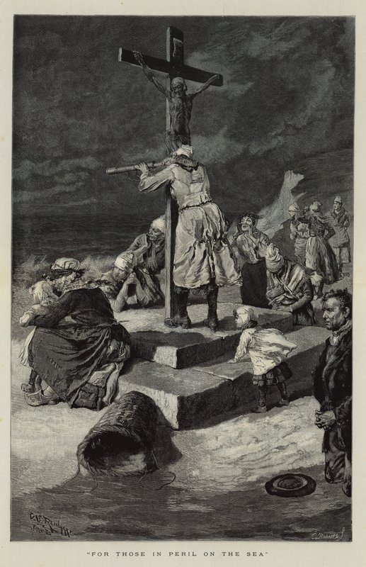 Denizde Tehlikede Olanlara by Charles Stanley Reinhart