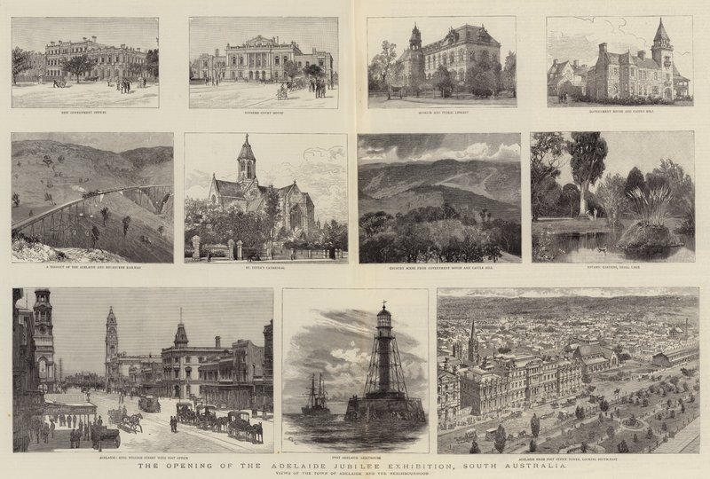 Adelaide Jubilee Sergisinin Açılışı, Güney Avustralya by Charles William Wyllie