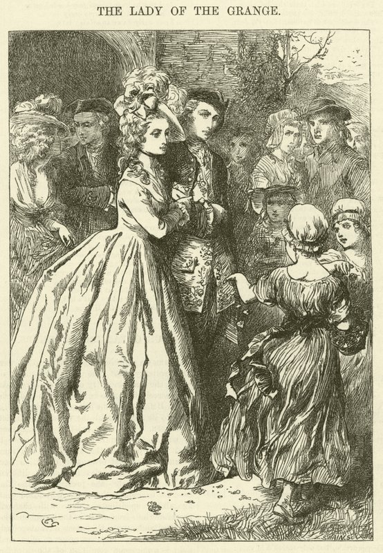The Lady of the Grange (gravür) by Charles (after) Green