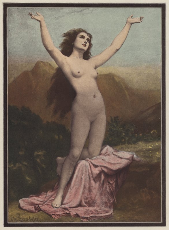Arzu (renkli taş) by Charles (after) Landelle