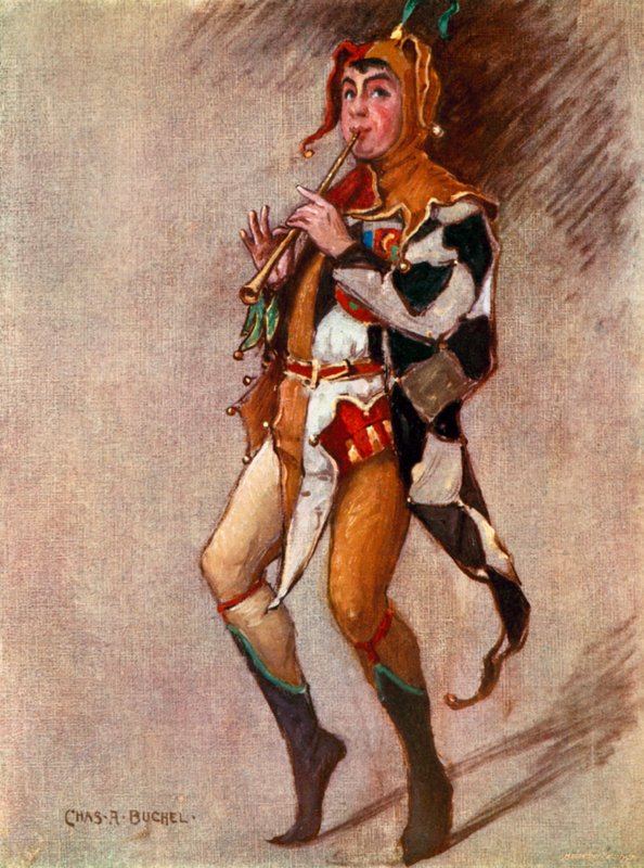 Onikinci Gece: Feste, Palyaço, Bay Courtice Pounds (renkli taş) by Charles A. Buchel