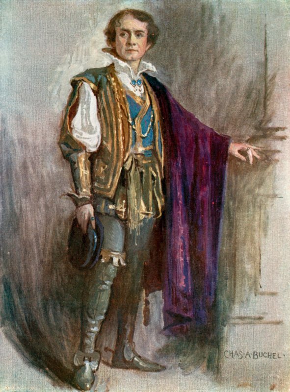 Onikinci Gece: Orsino, Bay Robert Taber (renkli taş) by Charles A. Buchel