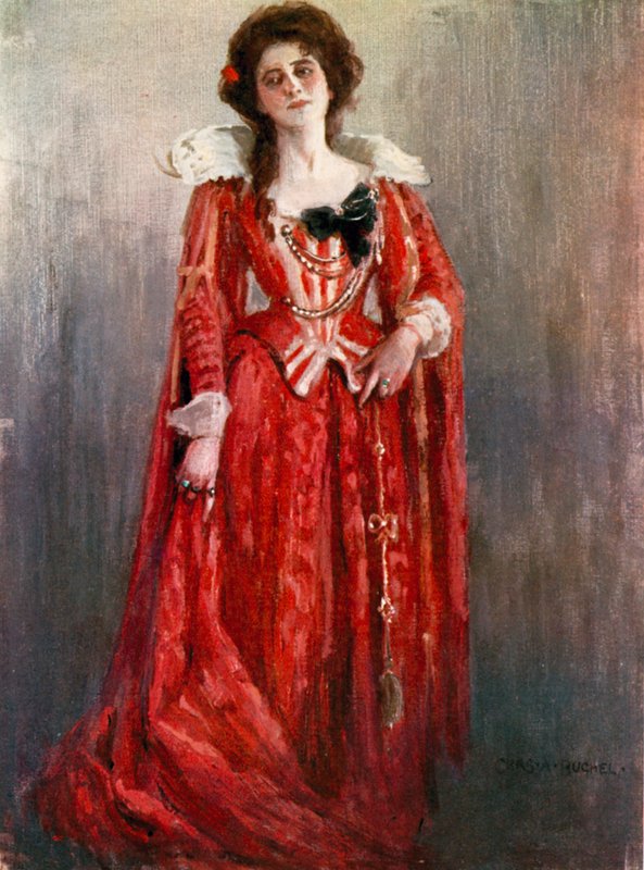 Onikinci Gece: Kontes Olivia, Bayan Maud Jeffries (renkli taş) by Charles A. Buchel